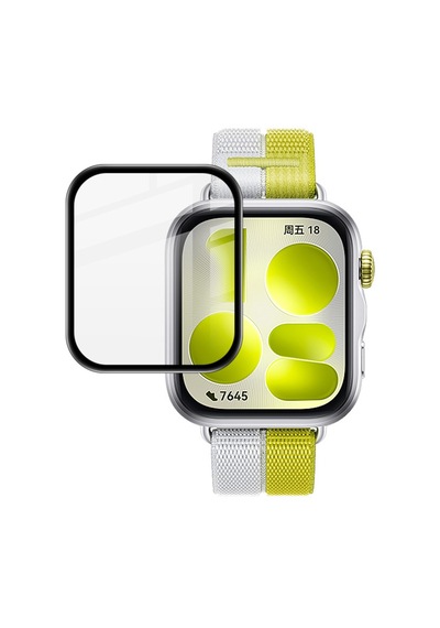 Forzacase Huawei Watch Fit 5 İçin Çerçeveli Tam Kaplayan 3d Pet Ekran Koruyucu Film - Fc016