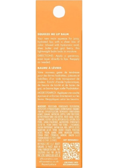 E.l.f Elf Squeeze Me Nemlendirici Dudak Balsamı Dudak Parlatıcıları Peach