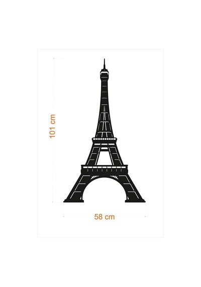 Led Aydınlatmalı Paris Eyfel Kulesi Silueti