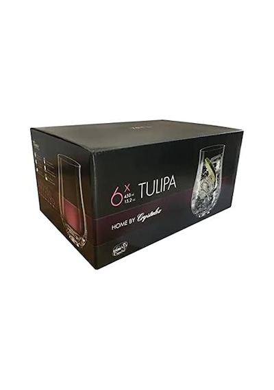 Oks Tulipa Meşrubat Bardağı 450 Ml Açık Kırmızı