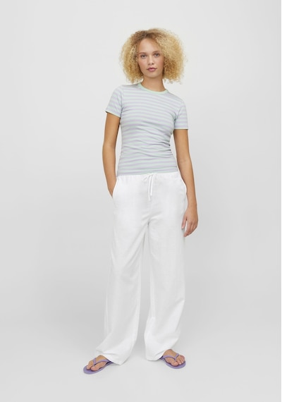 Jack & Jones Kadın Rahat Kalıp Keten Pantolon - Flora 12249649 White Bej