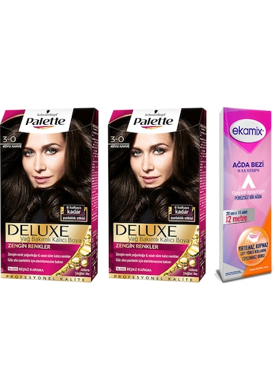 Palette Deluxe Set Saç Boyası 3 - 0 Koyu Kahve 2 Adet