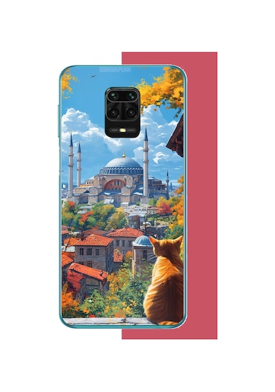 Redmi Note 9 Pro-9s Uyumlu Ayasofya1 Baskılı Silikon Kılıf Renkli