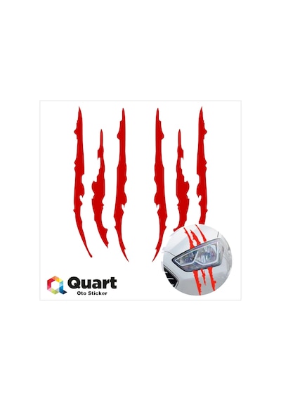 2 Adet Monster Pençe Izi Oto Sticker, Araba Sticker (290682124)