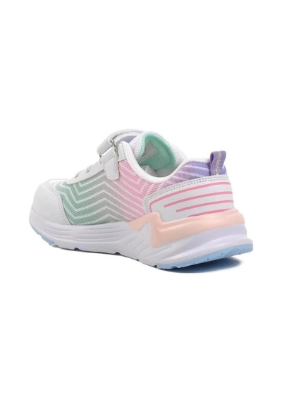 Pepino P-1418 Çocuk Spor Ayakkabı Beyaz Pembe Yeşil Unisex Beyaz - Pembe - Yeşil