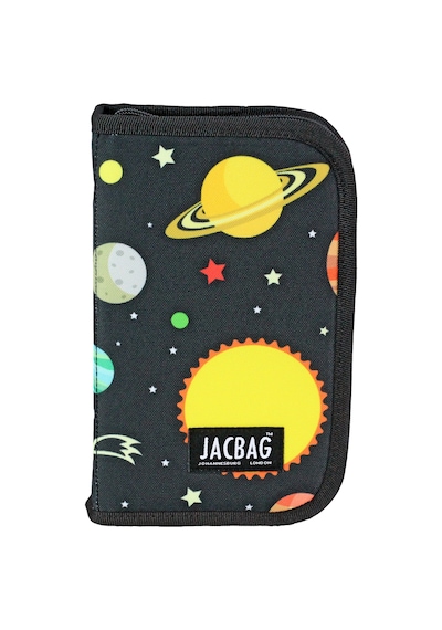 Jacbag Cover -sert Kapaklı Lastikli Kalem Kutusu Cover-galaksi renkli