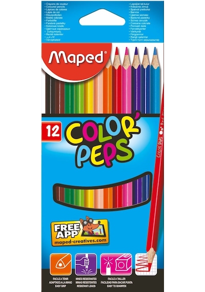 Maped Color'Peps Kuruboya Kalemi 12 Renk