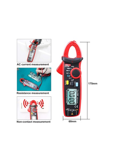Ut210e Mini Dijital Kelepçe Ölçer El Tipi Rms Ac/dc Direnç Kapasitans Test Cihazı