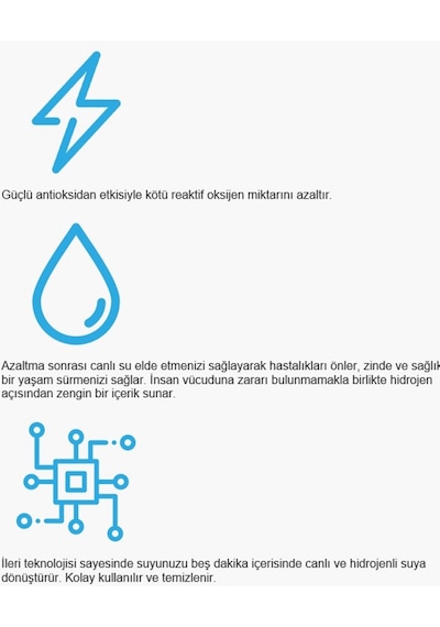 Ioncares Taşınabilir Canlı Su Cihazı -200 -300 PH 8
