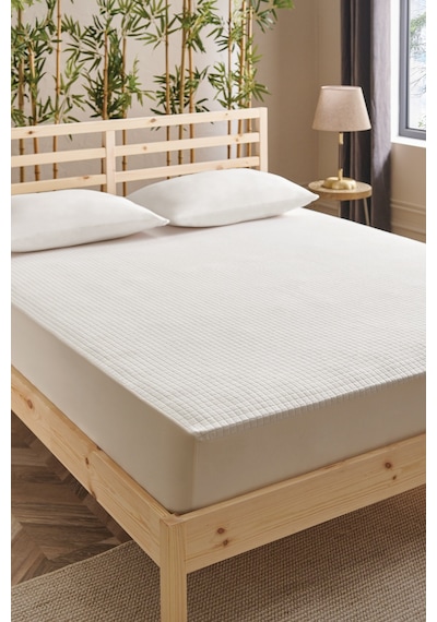 Puffy Bambu Dream Sıvı Geçirmez Alez 160 x 200 CM Beyaz