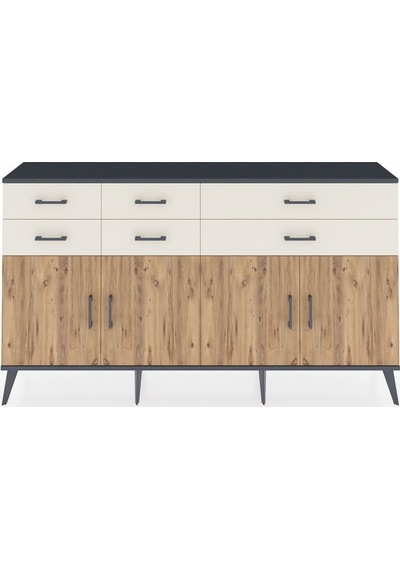 Arges Konsol 3 Raflı 6 Çekmeceli 4 Kapaklı 176x30x99 Antrasit-çam/aytaşı Atlas Çam/aytası - Antrasıt Arges Konsol 3 Raflı 6 Çekmeceli 4 Kapaklı 176x30x99 Antrasit-çam/aytaşı Atlas Çam/aytası - Antrasıt
