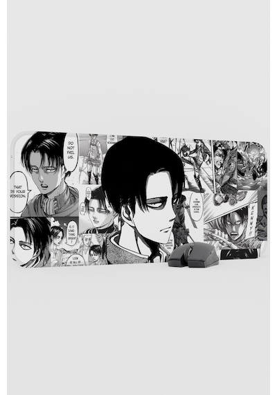 Levi Ackerman Anime V5 - 70x30 Xl Gaming Kauçuk Kaymaz Taban Mouse Pad Fare Altlığı