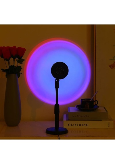 Gökkuşağı Projeksiyon Lambası Atmosfer Işığı 180° Usb 5V Switchli
