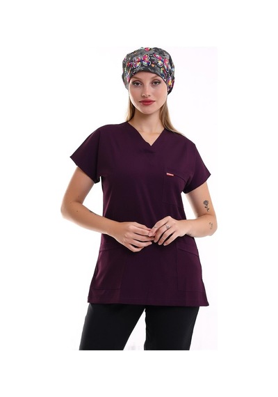 Bflex Soft Yarasa Kol Tek Üst - 6409 Mürdüm Soft-7385