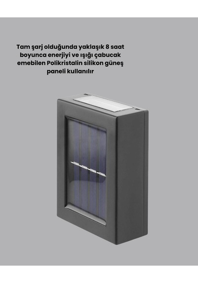 Zengemtx Şeffaf Abajurlu Duvar Tipi Solar Işık Güneş