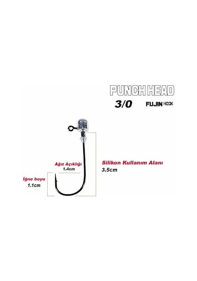 Fujin Punch Head Jighead Fj-ph 3/0