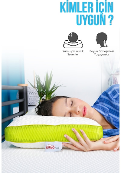 Viscofoam Ergofoam Galaxy Motion Ortopedik Yastık Yumuşak Visco Yastık Soft 1.0