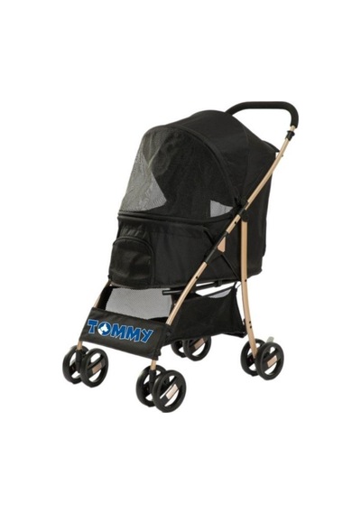 Tommy Evcil Hayvan Arabası 67x47x98 Cm Siyah Max 15 Kg