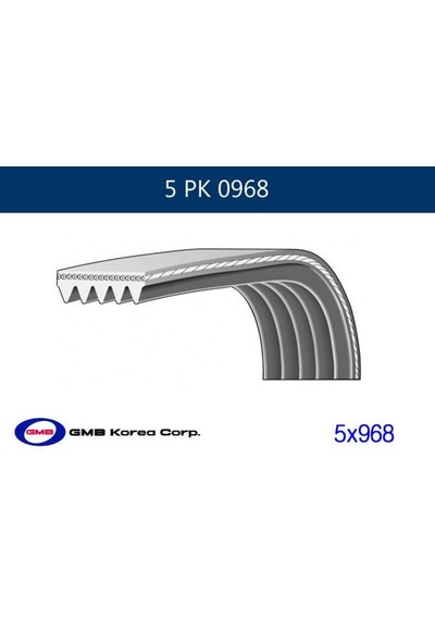 GMB 5PK0968 V Kayışı Corolla Uyumlu