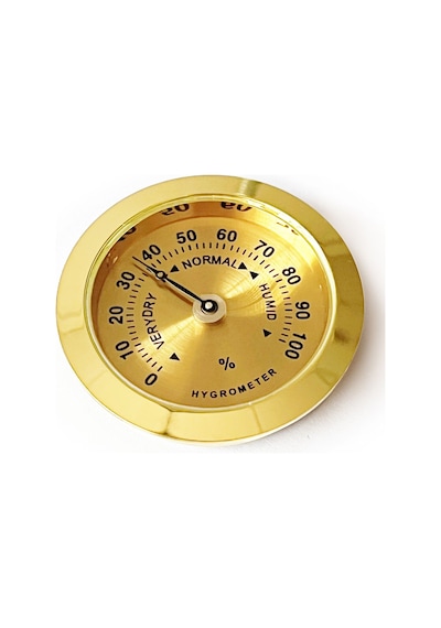 Analog Higrometre Nem Ölçer Humidor Puro Kutusu için Metal Çerçev N11.1837