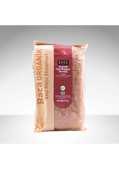 Baca Organik Organik Tam Buğday Ekmeği 700 G