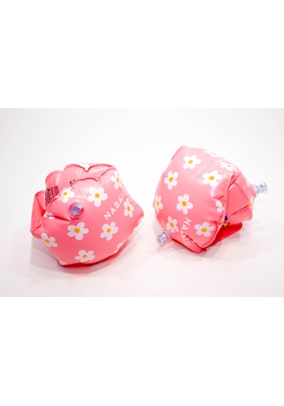 Çocuk Yüzücü Kolluğu - 11 / 30 Kg - Pembe / Çiçek Baskıl Meridyendukkan Nabaiji Pembe