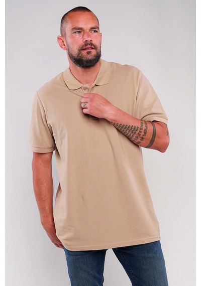Gabria Polo Yaka Erkek T-shirt Vizon