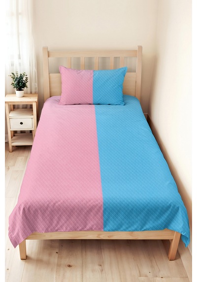 Pastel Pembe Mavi Genç Odası Tek Kişilik Pike Takımı - Minimal İki Renk 160x220 Cm Yatak Örtüsü Esintili Akşam Solgunluğu Pastel Pembe Mavi Genç Odası Tek Kişilik Pike Takımı - Minimal İki Renk 160x220 Cm Yatak Örtüsü Esintili Akşam Solgunluğu