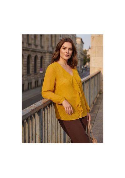 Hanezza Kadın Büyük Beden Fırfır Detaylı Silky Şifon Bluz Hardal Iç Askılı Bluz Ile Gönderilir Hardal - 30872078 Hardal Hanezza Kadın Büyük Beden Fırfır Detaylı Silky Şifon Bluz Hardal Iç Askılı Bluz Ile Gönderilir Hardal - 30872078 Hardal