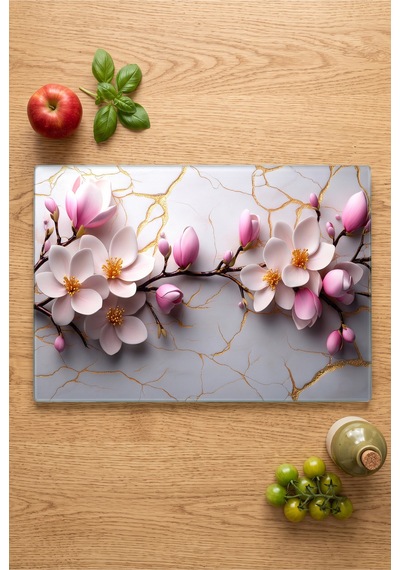 Cam Kesme Tahtası Temperli Uv Baskılı Kaymaz Ayaklı - 25x35 Cm En Çok Tercih Edilen Boyut İle Cam Kesme Ve Servis Tahtası Çok Renkli - 928940699 Çok Renkli