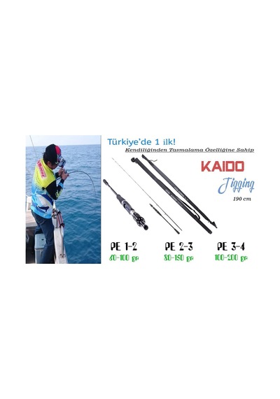 Kaido Slow Jig Kamışı 190 Cm Pe 1-2 Tetiksiz