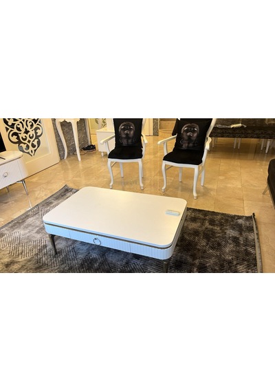 Desing Orta Sehpa Beyaz +gümüş Desing Orta Sehpa Beyaz +gümüş