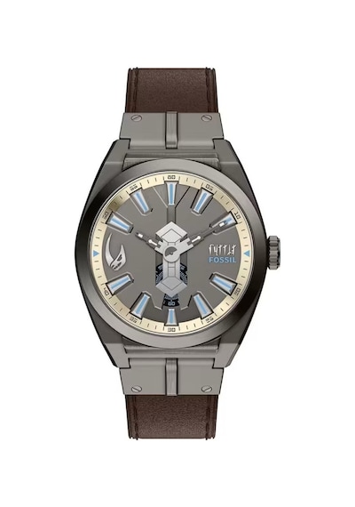 Fossil Fle1245set Star Wars Mandalorian Everett Kol Saati Ve Yaka İğnesi Seti Füme