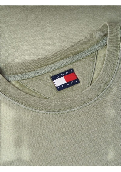 Tommy Hilfiger Tjm Reg Tj Repeat Ss Tee Erkek Yeşil T-shirt - Dm0dm23180