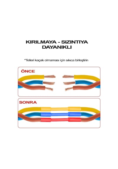 Makaron Kablo Koruyucu Seti 560 Parça Isıyla Daralan Kablo Yalıtım Tamir Seti Kablo Toplayıcı Aparat