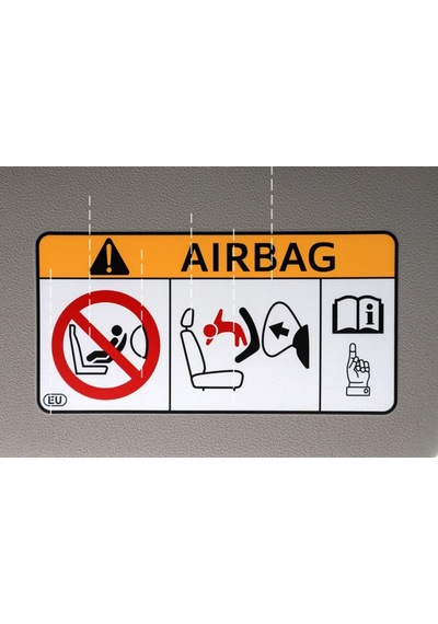 2 Adet Airbag Hava Yastığı Air Bag Decal Etiket Yapıştırma