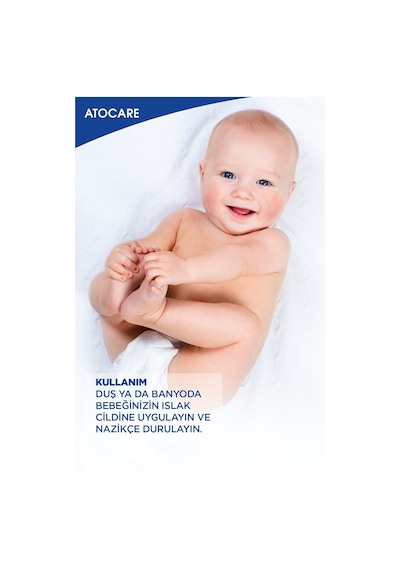Biobaby Atocare Atopi Eğilimli Ciltler İçin Temizleyici Duş Yağı 500 Ml Seramid Prebiyotik Omega 3 - 6 Yulaf