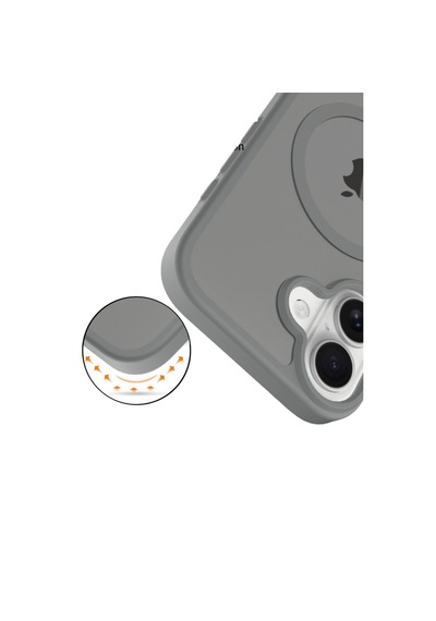 Apple İphone 17 Jota Magsafe Kapak Gri