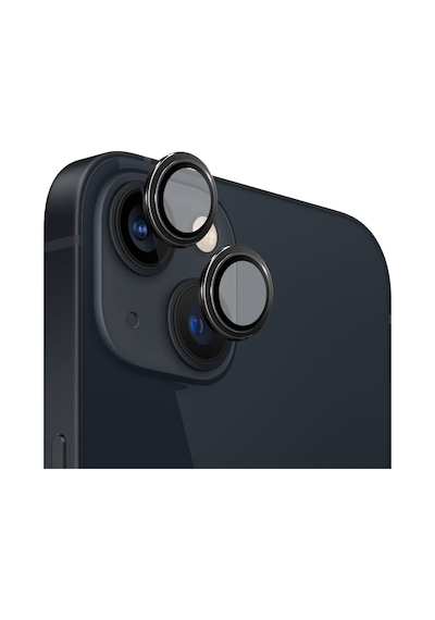Safeus Safir Temperli Kamera Lens Koruyucu Apple Uyumlu iPhone 13 Ve Mini İle Siyah