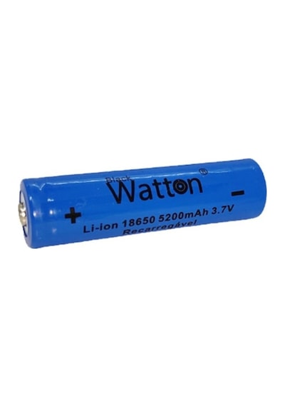 Watton 18650 3.7 V 5200ma Şarj Edilebilir Pil (Adet El Feneri Pili) Aa