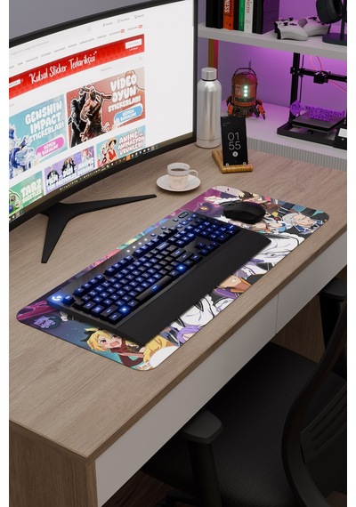 Re Zero Kaymaz Dikişli Kauçuk Oyuncu Mousepad V4 - 70x30 Xl Gaming Mouse Pad Fare Altlığı