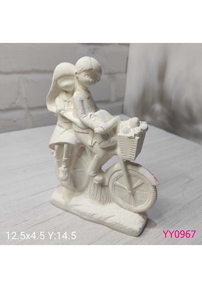 Yy0967 Bisikletli Sevgililer Biblo Silikon Kalıp