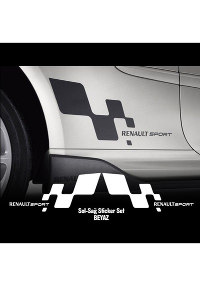 Sport Damalı Oto Sticker Yapıştırma 2 Adet