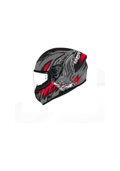 Shiro Fullface Figther Rab Motosiklet Kaskı Kapalı Grafik