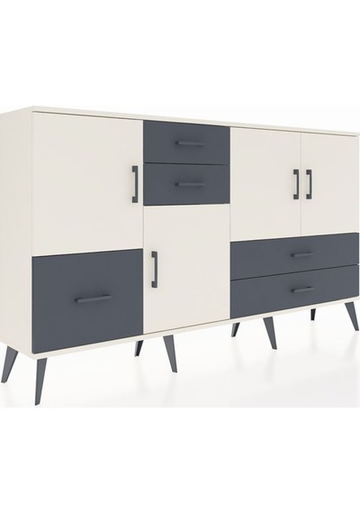 Arges Konsol 4 Raflı 5 Çekmeceli 4 Kapaklı 176x30x99 Aytaşı-aytaşı/antrasit Aytası/antrasıt - Aytası Arges Konsol 4 Raflı 5 Çekmeceli 4 Kapaklı 176x30x99 Aytaşı-aytaşı/antrasit Aytası/antrasıt - Aytası