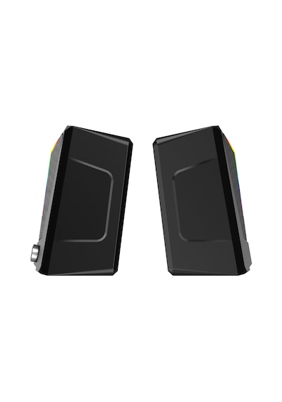Lecoo DS104 Kablolu USB + 3.5mm Jack 6W RGB Aydınlatmalı Masaüstü Hoparlör Siyah