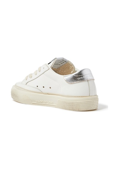 Golden Goose Çocuklar Için Vintage Deri Spor Ayakkabı Beyaz