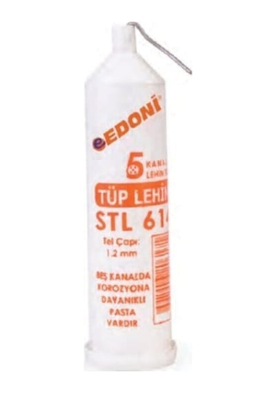 Tüp Lehim 5 Kanal Pastalı Lehim Teli Edoni Tüp Lehim
