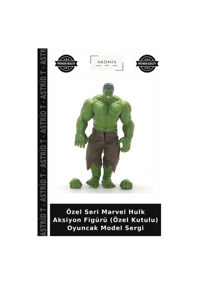Özel Seri Marvel Hulk Aksiyon Figürü Özel Kutulu Oyuncak Model Sergi