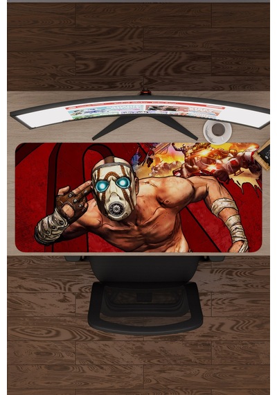 Borderlands Kaymaz Dikişli Kauçuk Oyuncu Mousepad V3 - 90x40 Xxl Gaming Mouse Pad Fare Altlığı